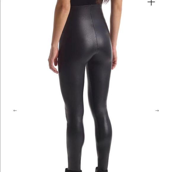 Commando Faux Leather Leggings Black - Picture 2 of 7